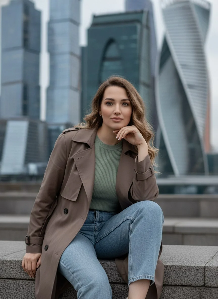 Сидя на ступенях