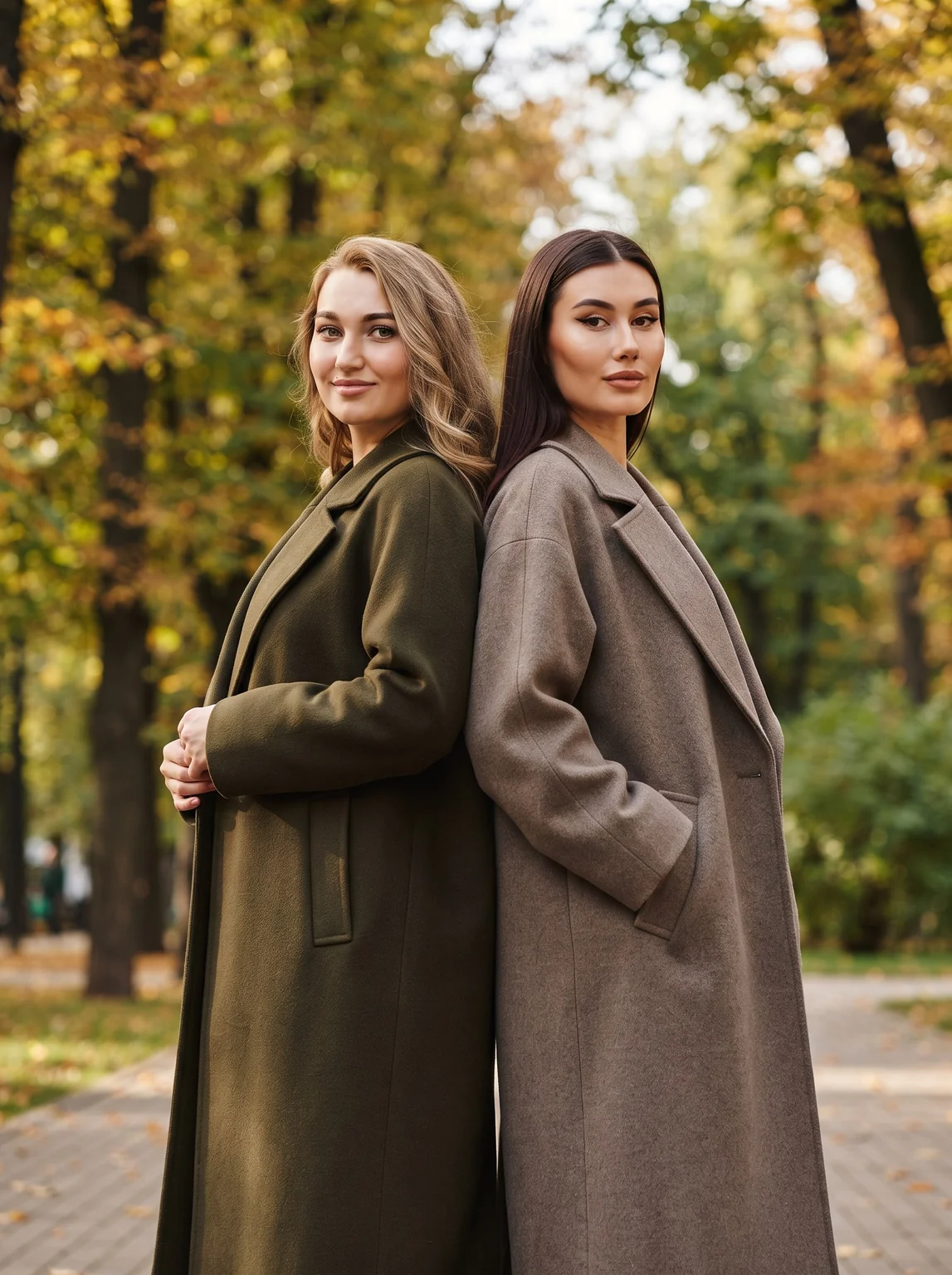 В пальто